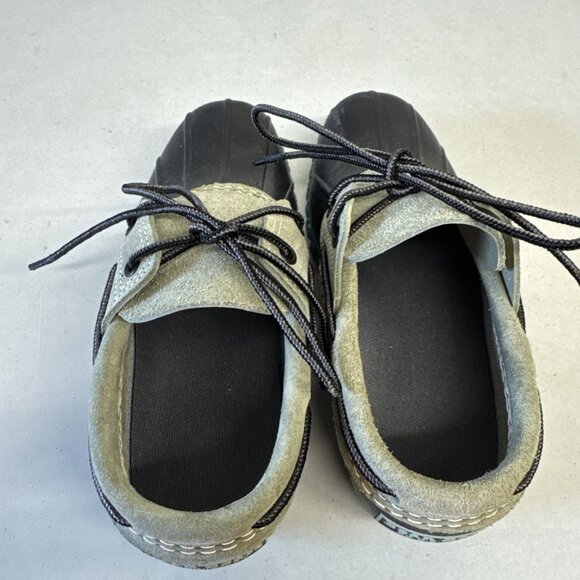 L.L. Bean Duck Boots Womens 6 M Blue Leather Rubber Shoes Classic Rain Ankle - Picture 5 of 8